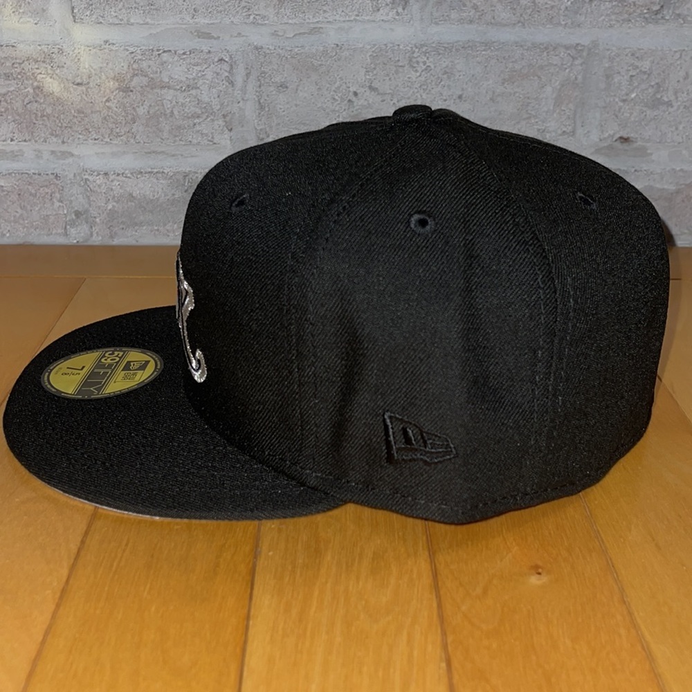 New Era 59Fifty Great Falls White Sox Fitted Hat Size 7 5/8 Grey UV MiLB - Picture 3 of 5